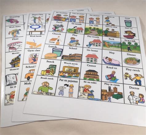Printable Autism Pecs Visual Aid Communication Cards For