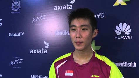 Born in penang, malaysia, loh moved to singapore after received foreign sports scholarship from the singapore badminton association (sba), and educated at the singapore sports school. 011214 AXIATA CUP 2014 POST MATCH LOH KEAN YEW - YouTube