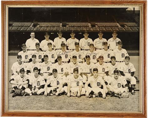 1951 Detroit Tigers Team Signed Photograph