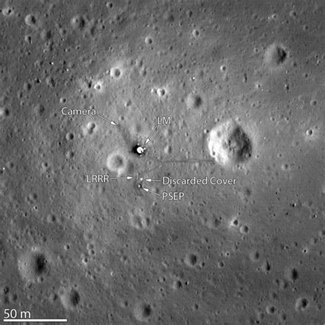Apollo 11 Little West Crater Panorama The Planetary Society