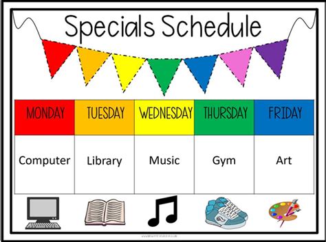 Hopkins Kim Kindergarten Specials Schedule