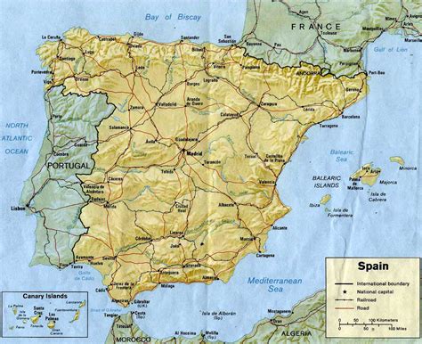 Gedetailleerde gedrukte kaarten van spanje met hoge resolutie en de mogelijkheid om te downloaden. Kaart van Spanje in hoge resolutie voor download - Kaart ...