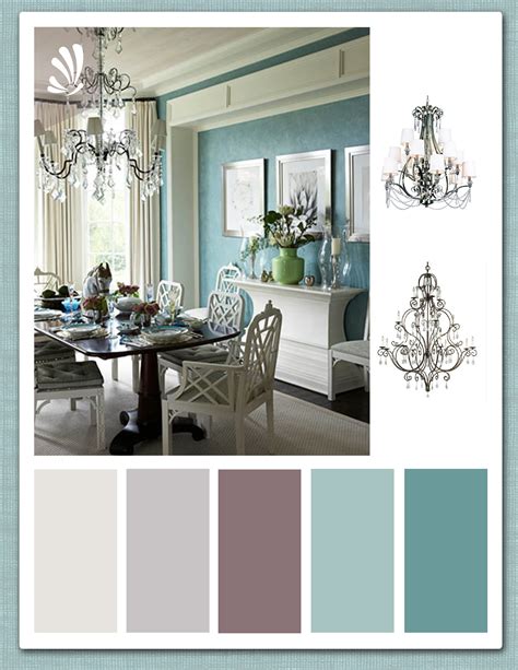 Teal Plum And Warm Grey Palette First 3colours For Living Room Home