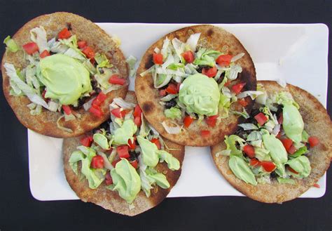 Top with shredded lettuce and tomato and serve. Black Bean Chalupas with Avocado Cream • Foodie Loves Fitness