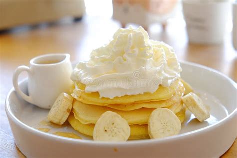 Pancake Get Served In The Morning In The Restaurant Or The Cafe Food