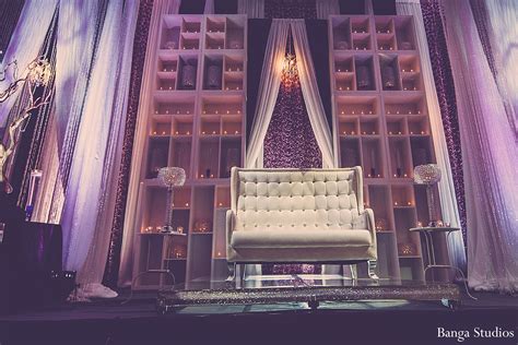 Chair covers & table linen. Reception in Toronto, Canada Indian Wedding by Banga ...