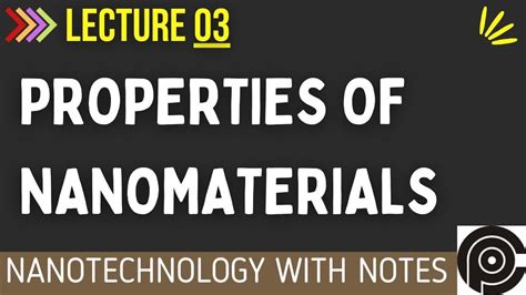 Properties Of Nanomaterials Youtube