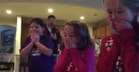 Three Sisters Find Newly Adopted Brother Under Christmas Tree Cant