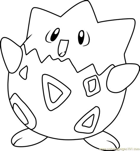 Togepi Pokemon Coloring Page Free Pokémon Coloring Pages