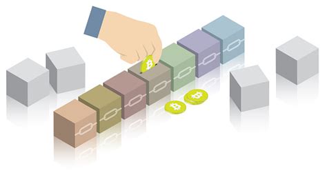 A blockchain is a database that stores encrypted blocks of data then chains them together to form a cryptocurrency (for example, bitcoin) can be used as a digital form of cash to pay for everything. Bitcoin Blockchain Piggy Bank With Gold Coins And 3d Blocks Or Cubes Linked With Chains Stock ...