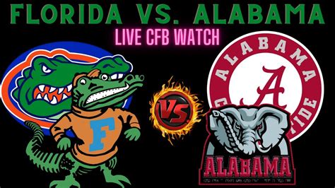 Florida Gators Vs Alabama Crimson Tide 🔴live Watch Cfb 🏈ufvsua 🏈play By