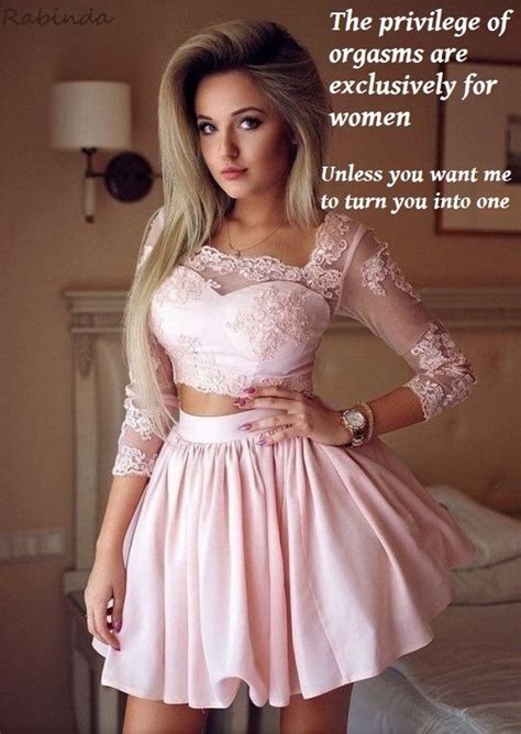 The new age lifestyle community which you have brought into life is so much, so infinitely better than sissify.com and other similar sites which support the humiliation of feminine boys by imposing unnatural ideas of femininity, such as slave and maid service, prissy sissy mincing lisping curtsying femininity, rather than beauty. Pin by Khepkhepri on feminization captions | Dresses ...