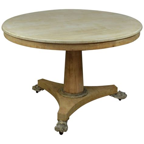 Antique english mahogany tilt top pedestal side table, 1 board top. Small Antique Round Bleached Mahogany Breakfast Table ...