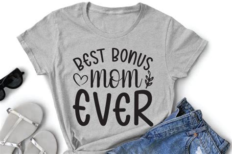 Best Bonus Mom Ever Svg Design Graphic By Fabricasvgstore · Creative