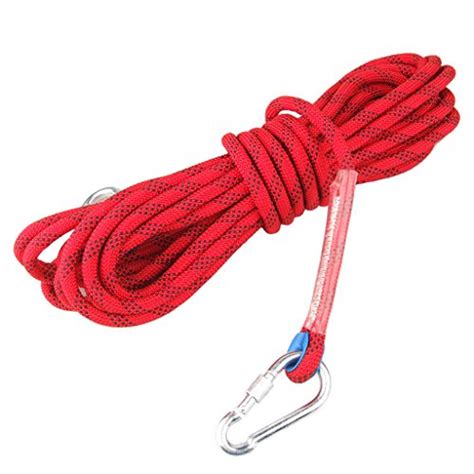 12mm Diameter Strengthen Outdoor Safety Climbing Rope Red Buy Online