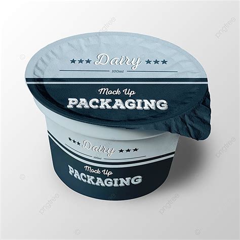 yogurt container packaging psd mock  template     pngtree