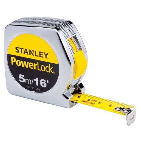 PROMO Meteran STANLEY 5 Meter Power Lock Tape Rule 33-158-8 | Shopee