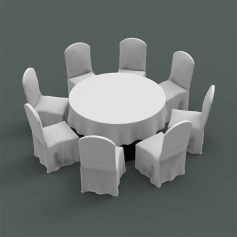 Enjoy your experience in our website with always professional work. 3d table chair banquet model