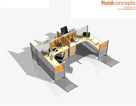 Workstations Open Plan Q904 4681 A2 O2