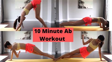 10 Min At Home Ab Workout Youtube