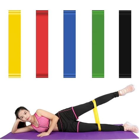 5 Pcs Resistance Bands Rubber Band Workout Loops Latex Yoga Gym Strength Training Athletic Hip