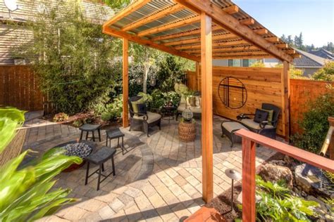 Maybe you would like to learn more about one of these? japanese style backyard with rustic pergola and bamboo ...