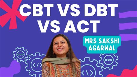 Cbt Vs Dbt Vs Act Mrs Sakshi Agarwal Youtube