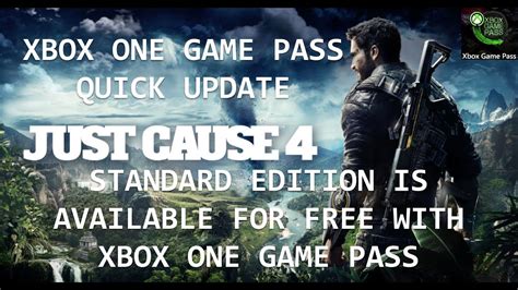 Xbox One Quick Update Just Cause 4 Standard Edition Is Available For