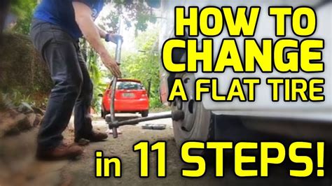 Knowing how to change a flat tire is critical in order to avoid getting stranded on the side of the road. HOW TO CHANGE A FLAT TIRE in 11 STEPS - YouTube