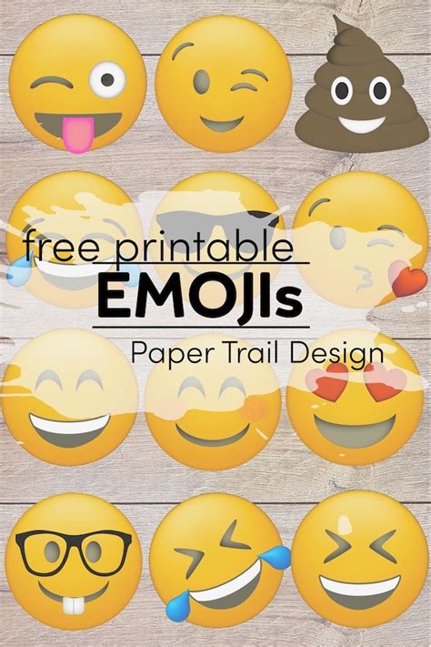 The Free Printable Emojis Paper Trail Design