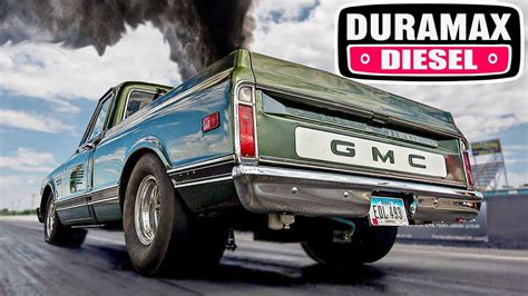Twin Turbo Duramax 10 Second Old School Diesel C10 Youtube