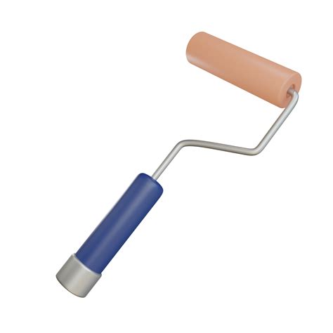 3d Paint Roller Object With Transparent Background 8843432 Png