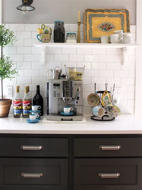8 Coffee Bar Ideas For The Kitchen Counter Decor And Organization