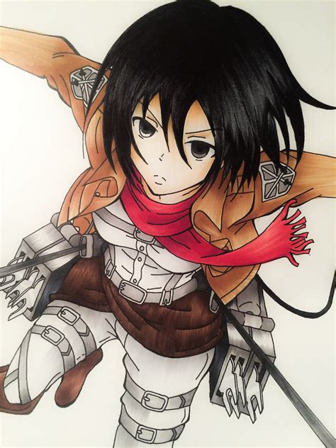 Mikasa Ackerman by Sam--I--Am on DeviantArt Levi mikasa armin manga anime anime art eremika attack on titan anime japanese manga series tokyo ghoul have time.