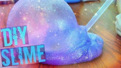 Diy Galaxy Slime Without Borax Youtube