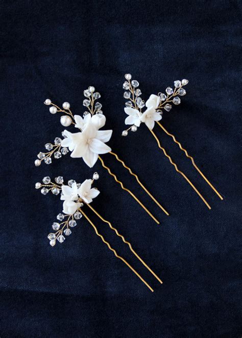 Delicate Bridal Hair Pins For The Modern Bride Tania Maras Bridal