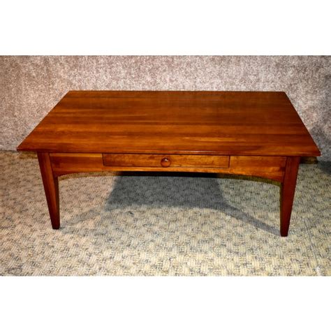 We ordered the noir sutton table, as well as a round end table, from the warehouse in los angeles. Ethan Allen Solid Cherry Transitional Style Coffee Table W ...
