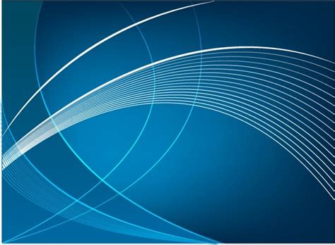 Abstract Template Background With Blue Curved Wave Riset