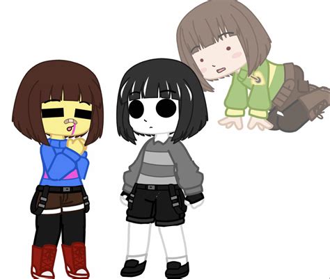 My Frisk And Chara Meet Core Frisk Rundertale