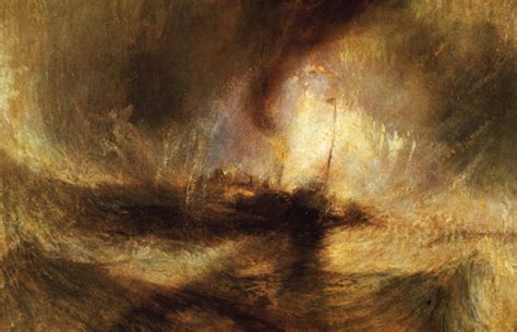 In this context the it is famously said that turner conceived this image while lashed to the mast of a ship during an actual storm at sea. Artist of the Week: J M W Turner | art | Phaidon