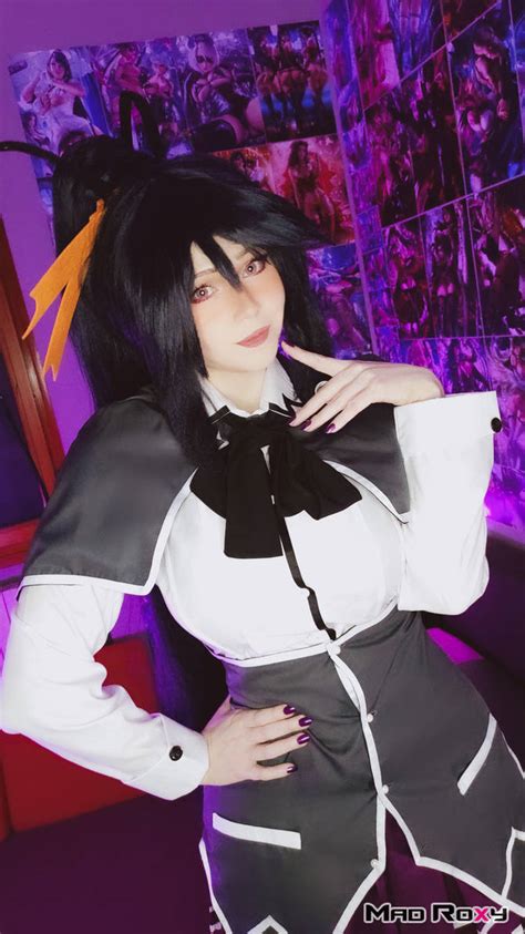 Akeno Himejima High School Dxd Cosplay By Mad Roxy On Deviantart