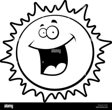 A Cartoon Yellow Sun Smiling And Happy Stock Vector Image And Art Alamy