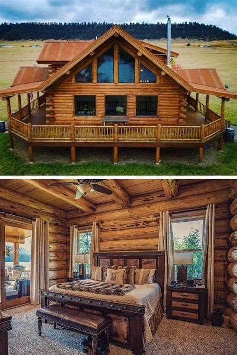 There are plenty different log houses on the coventry log home site. With a full wrap around porch (With images) | Rustic house ...