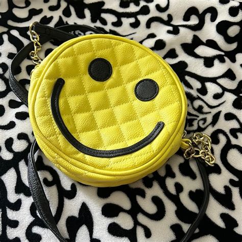 Betsey Johnson Bags Betsey Johnson Luv Betsey Smiley Face Crossbody