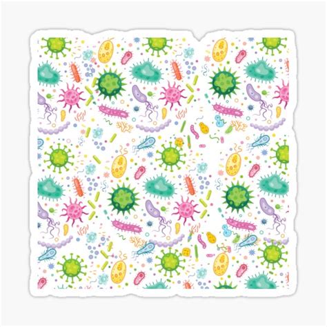 Bacterial And Viral Mocrobiology For Microbiologist Sticker For Sale