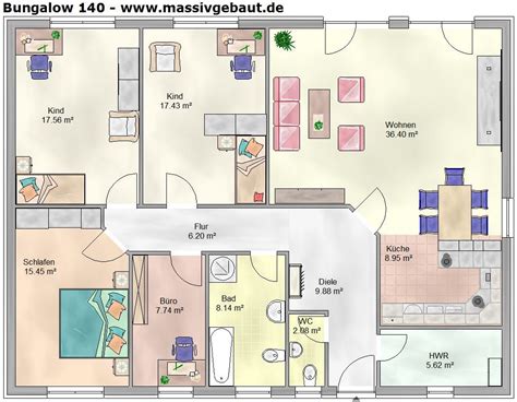 Ich verrate dir 15 tipps für deinen optimalen haus grundriss. Bungalow Grundriss 120 Qm | Grundriss bungalow, Bungalow ...
