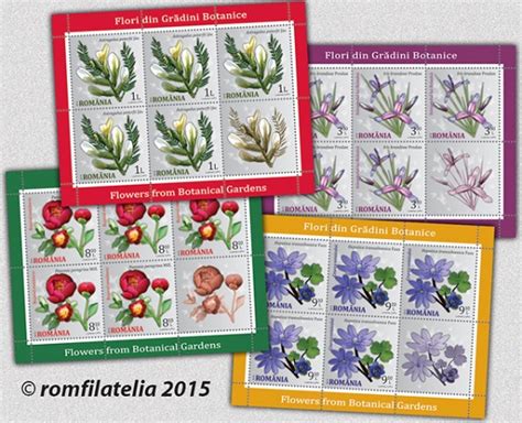 New Romanian Stamps On Gorgeous Flowers From Botanical Gardens