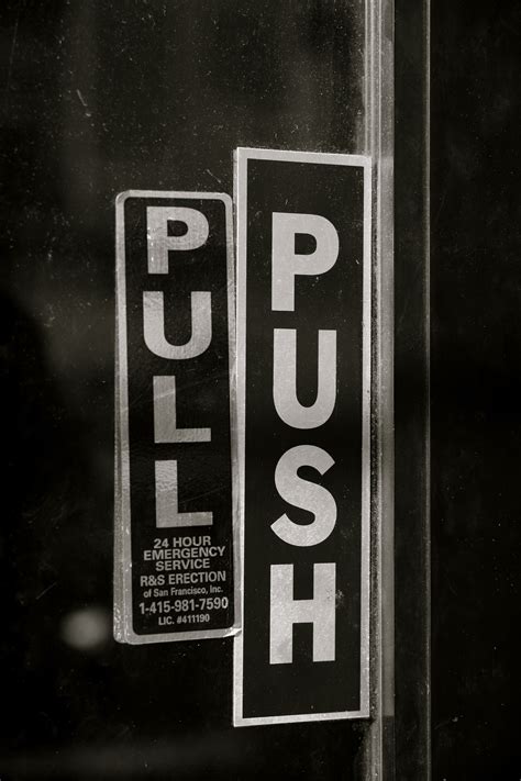 Filedoor With Both Push And Pull Signs Wikimedia Commons