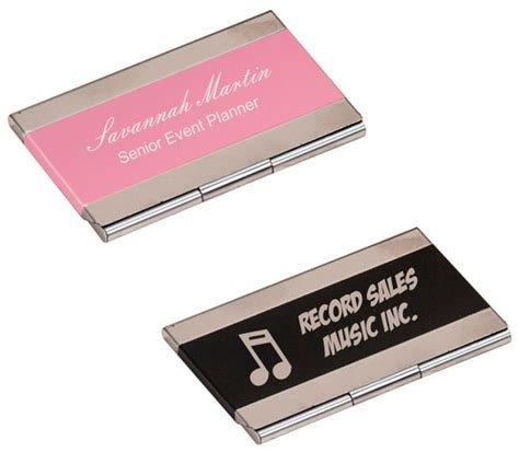 Custom Personalized Engraved Business Card Holder Brand New