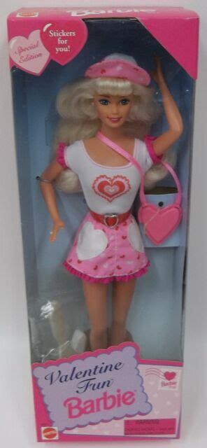 1996 Mattel Valentine Fun Barbie Doll 16311 Mib Nrfb Ebay